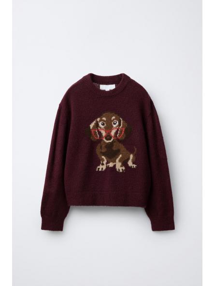 Jersey Doggy Chic | Jersey suave con dibujo de perrito y gafas [1]