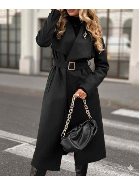 Abrigo Viena | Abrigo de paño con cinturón [5]