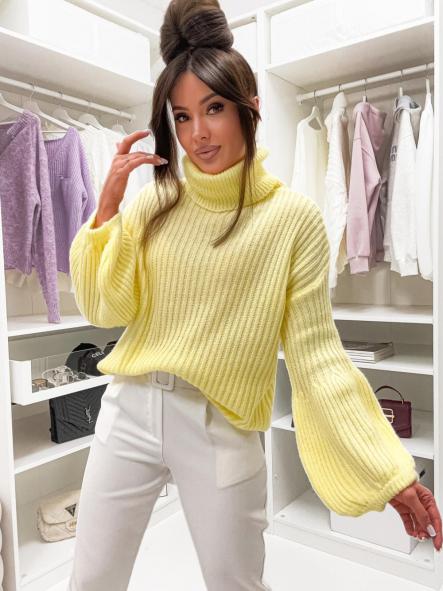 Jersey Cozy Roll | Jersey de punto canalé con cuello vuelto [5]