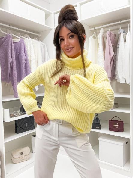 Jersey Cozy Roll | Jersey de punto canalé con cuello vuelto [4]