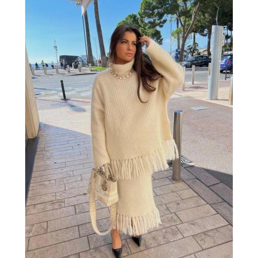 Conjunto Irona | Conjunto de punto y flecos [1]