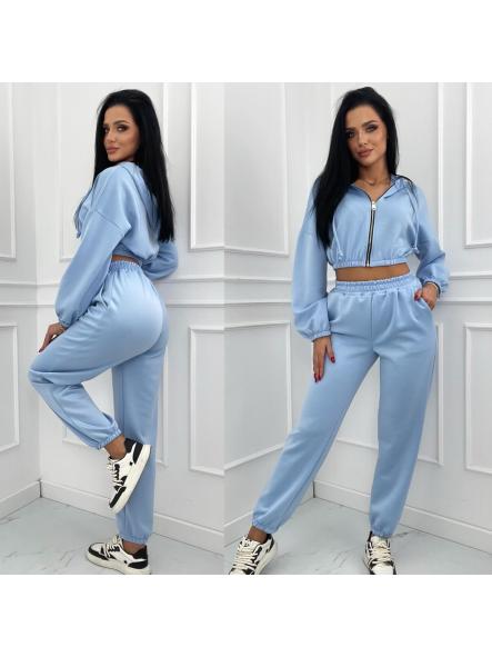 Conjunto Soft Street | Chándal cropped con cremallera y jogger [6]