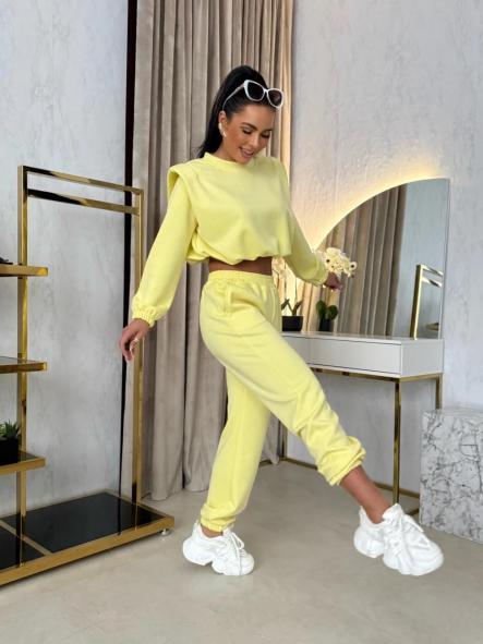 Conjunto Nube Street | Set comfy de sudadera cropped y pantalón wide leg