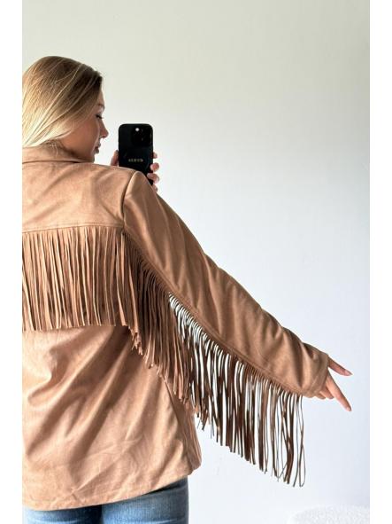 Chaqueta Wild West | Americana de antelina con flecos largos [1]