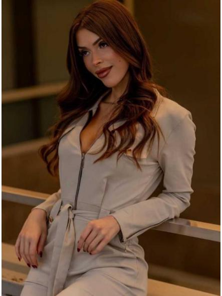 Mono Vera | Mono cargo ajustado con cremalleras y cinturón [5]