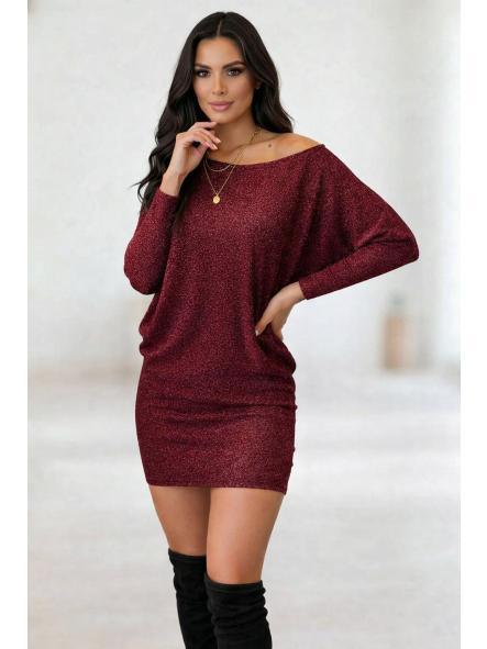 Vestido Lurex Burdeos [1]