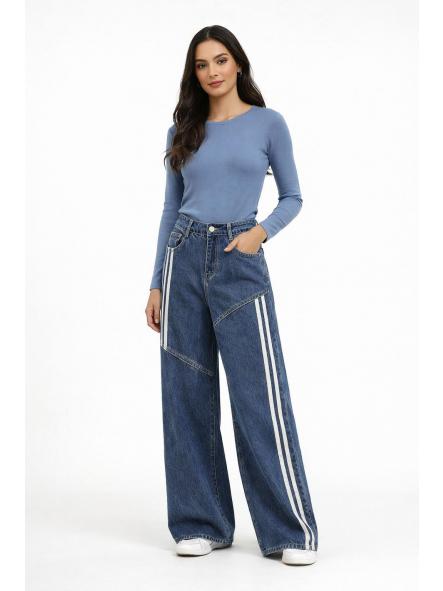 Vaquero Urban Line | Pantalón denim ancho con bandas [2]