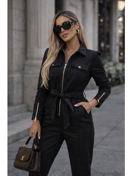 Mono Vera | Mono cargo ajustado con cremalleras y cinturón [2]