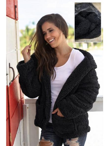 Borreguito| Abrigo de Pelo Suave con Forro Interior [1]