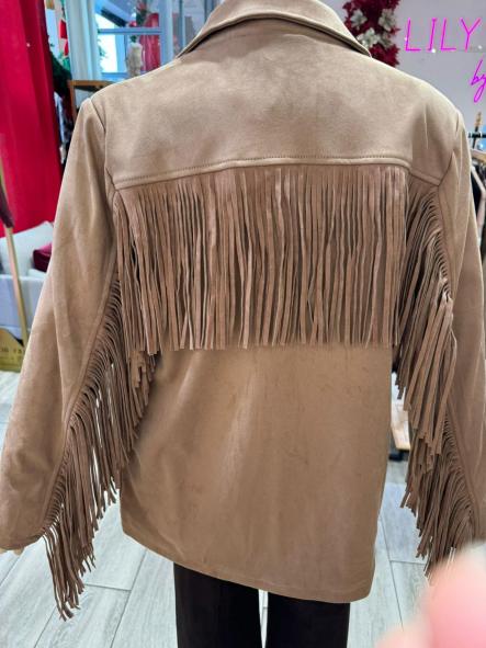 Chaqueta Wild West | Americana de antelina con flecos largos [2]