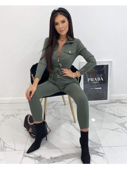 Mono Vera | Mono cargo ajustado con cremalleras y cinturón [3]