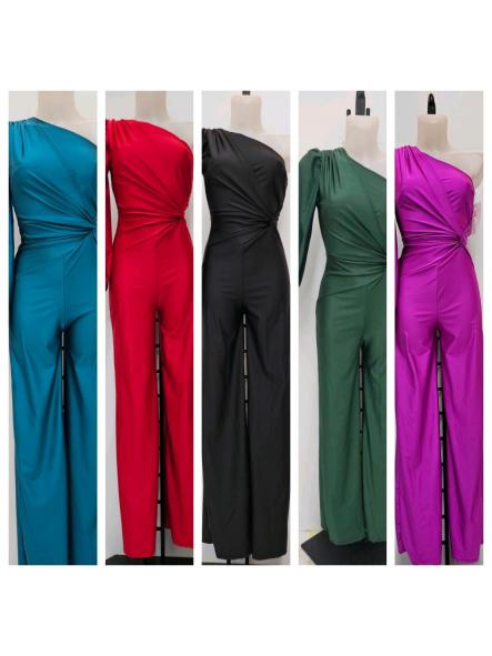 Mono Gala Asimétrico | Elegancia Satinada de Fiesta [7]