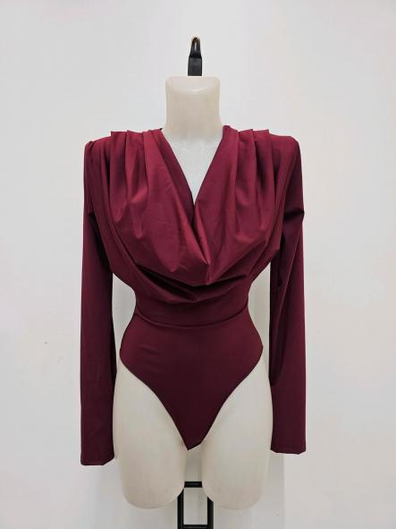 Body Cascada | Body drapeado de escote fluido [4]