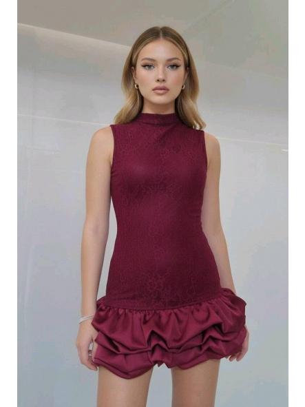 Vestido Praga | Vestido falda globo sin mangas