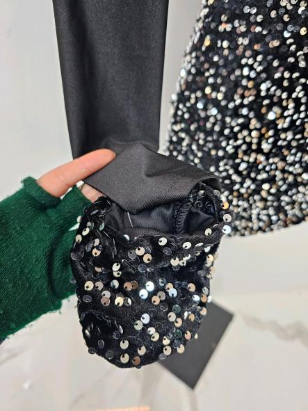 Vestido Midnight Cuffs | Vestido ajustado con puños de lentejuelas [3]