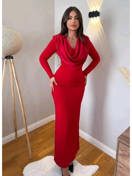 Vestido Valentina | Largo de fiesta con escote drapeado [3]