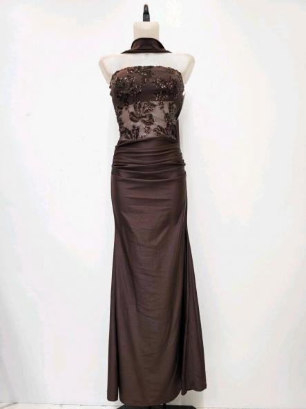 Vestido Belladonna | Vestido largo palabra de honor bordado [1]