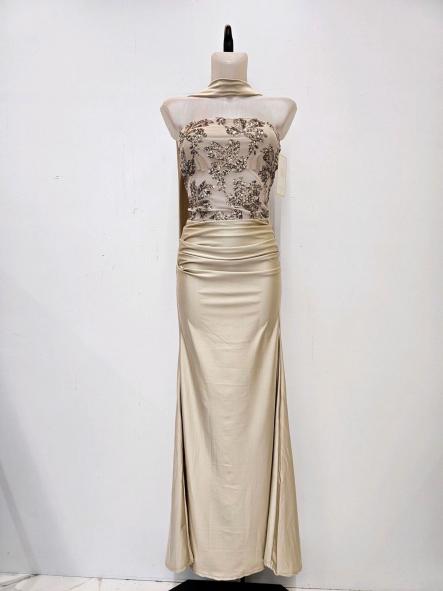 Vestido Belladonna | Vestido largo palabra de honor bordado [5]