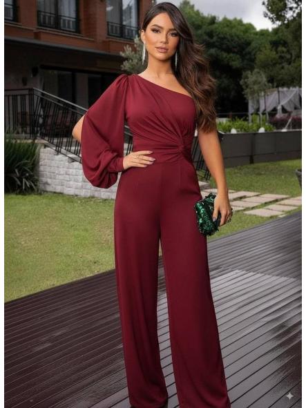 Mono Gala Asimétrico | Elegancia Satinada de Fiesta [2]