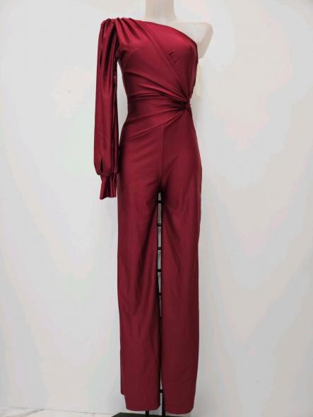 Mono Gala Asimétrico | Elegancia Satinada de Fiesta [3]