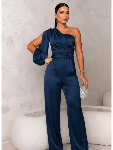 Mono Gala Asimétrico | Elegancia Satinada de Fiesta