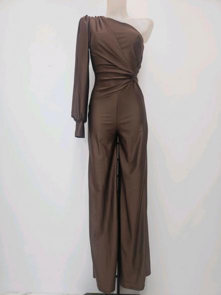 Mono Gala Asimétrico | Elegancia Satinada de Fiesta [5]