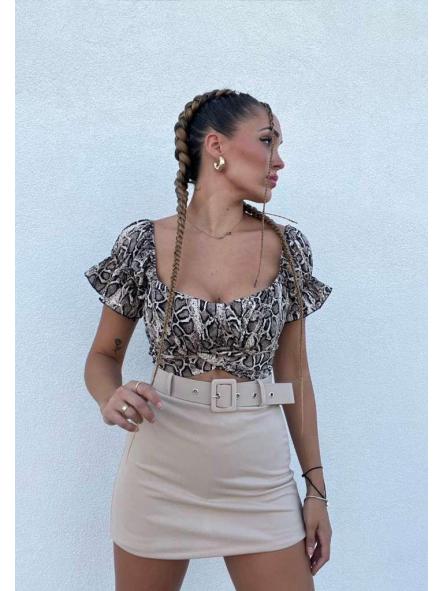 Falda Pantalón Mini Belt | Falda corta con cinturón [4]