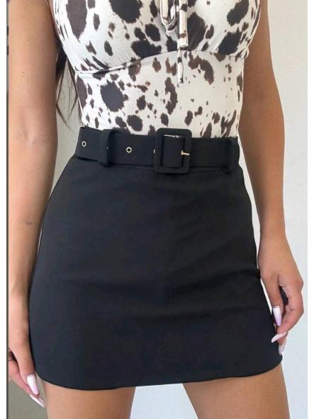 Falda Pantalón Mini Belt | Falda corta con cinturón