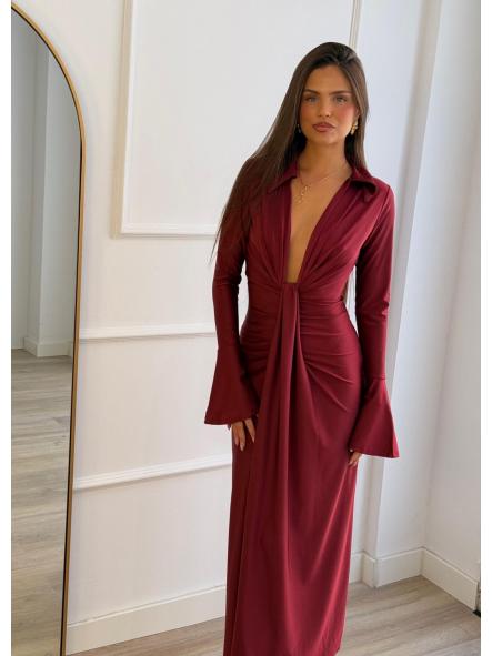 Vestido Amaia | Vestido largo escote nudo