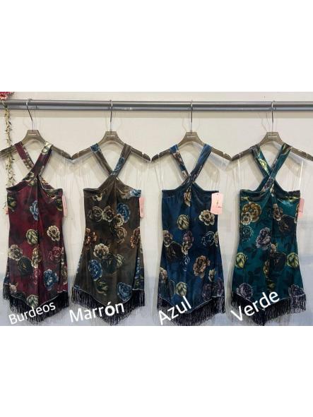 Vestido Velvet Rose | Vestido terciopelo con flecos [7]