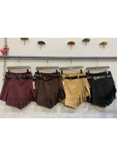 Falda Rodeo Dakota | Falda pantalón antelina con flecos [3]