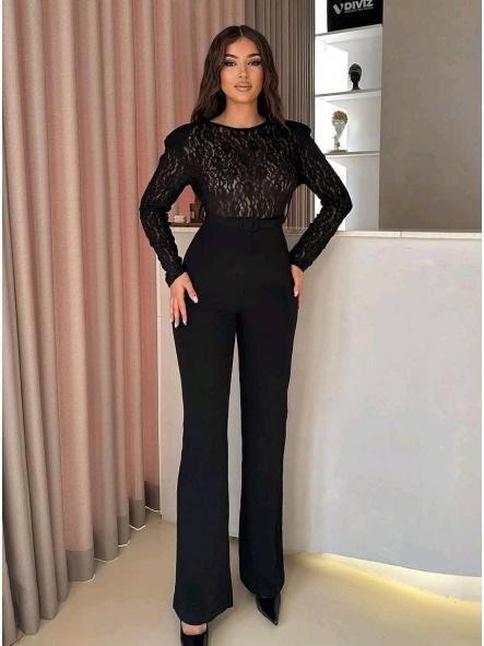 Mono Encaje | Mono de encaje con pantalón flare [5]