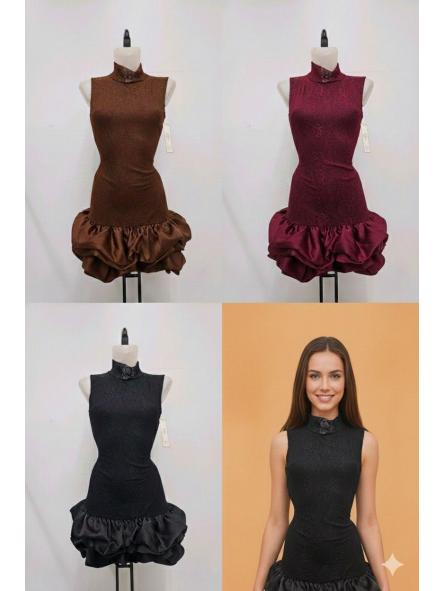 Vestido Praga | Vestido falda globo sin mangas [3]