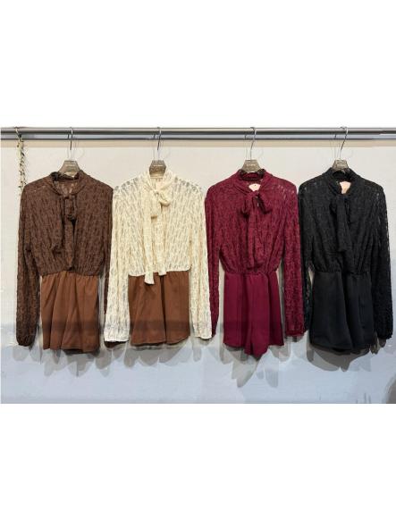 Mono Parisian Lace | Blusa de encaje con lazada [5]