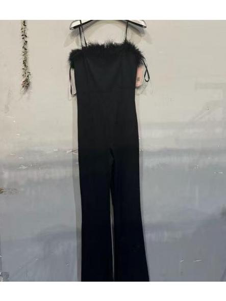 Mono Plumas Noche Noir | Mono negro palabra de honor con plumas [6]