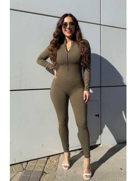 Mono Reductor | Mono ajustado de punto canalé con cremallera frontal [6]