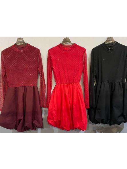 Vestido Spark Bubble | Vestido corto con falda globo y cuerpo de tul [5]