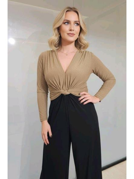 Mono Galaxy Twist | Mono largo con nudo frontal y escote profundo [1]