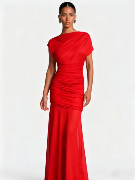 Conjunto Eclipse Duo | Conjunto drapeado con falda larga de tul [6]