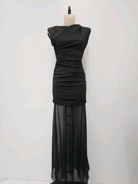 Conjunto Eclipse Duo | Conjunto drapeado con falda larga de tul [2]