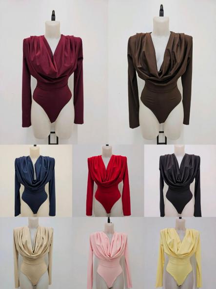 Body Cascada | Body drapeado de escote fluido [7]