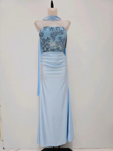 Vestido Belladonna | Vestido largo palabra de honor bordado [3]