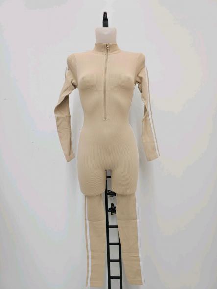 Mono Reductor Stripe | Mono canalé con rayas y cremallera [1]