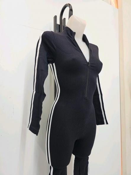 Mono Reductor Stripe | Mono canalé con rayas y cremallera [2]