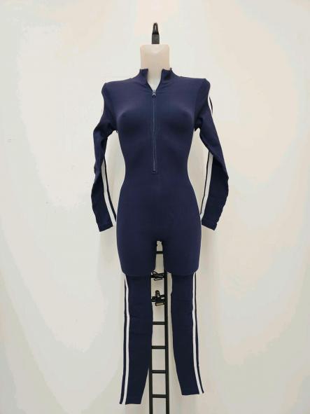 Mono Reductor Stripe | Mono canalé con rayas y cremallera [4]