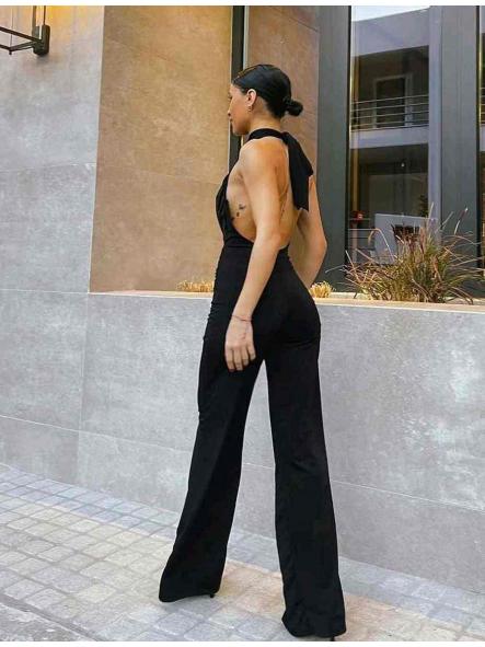 Mono Nocturne | Mono Largo Halter con Fruncido Lateral [3]