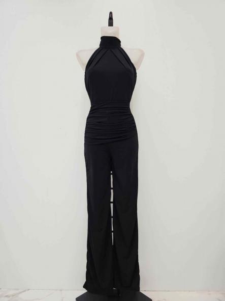 Mono Nocturne | Mono Largo Halter con Fruncido Lateral [4]