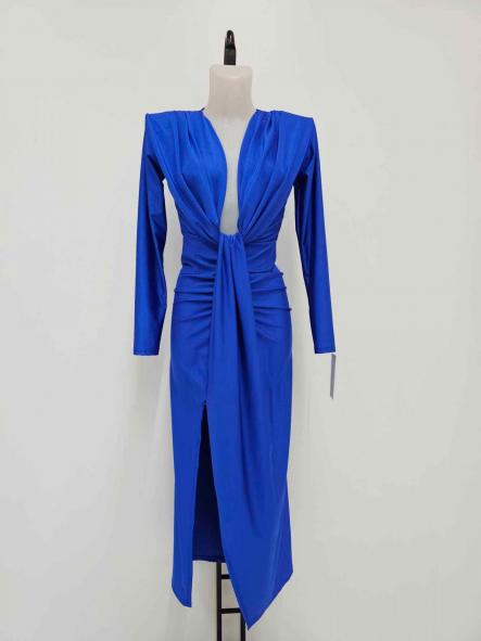 Vestido Leyre | Vestido largo con nudo frontal y abertura [3]