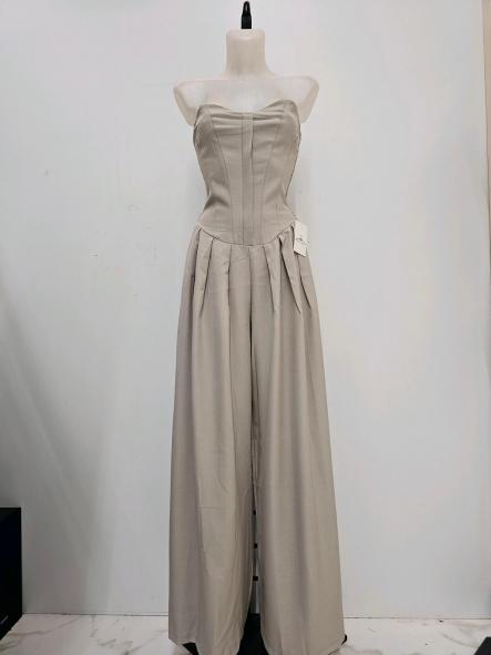 Mono Corsé Fluido | Mono largo palabra de honor con pierna ancha [4]