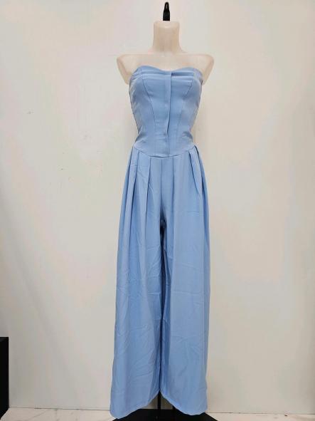 Mono Corsé Fluido | Mono largo palabra de honor con pierna ancha [6]